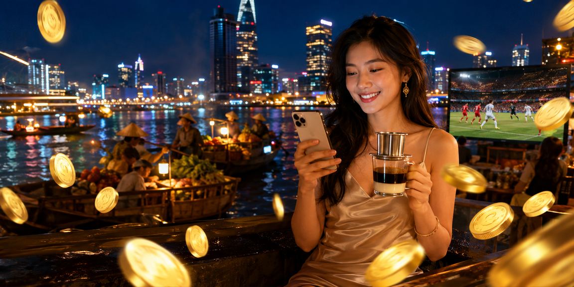 Người dùng TP. Hồ Chí Minh đặt kèo bóng đá trong quán cà phê qua điện thoại