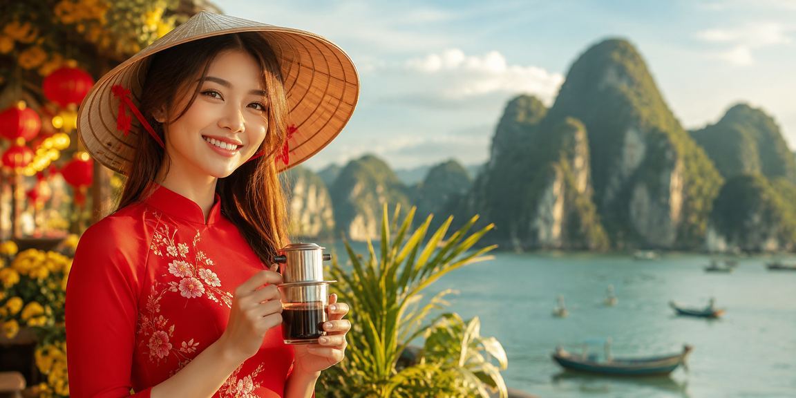 Người phụ nữ đội nón lá tại Ninh Bình xem thông tin cá cược trên điện thoại